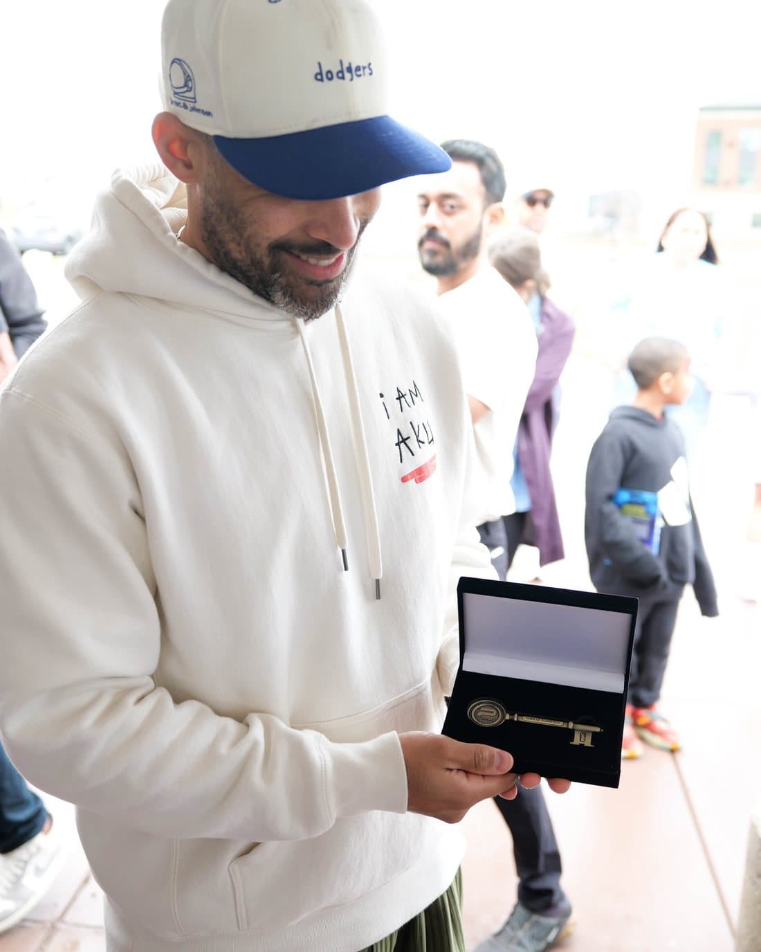 The ceremonial key, presented at the ribbon-cutting