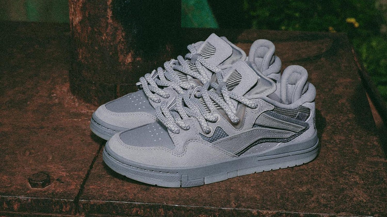 The Li-Ning x PLEASURES take on the Wave Pro sneaker.