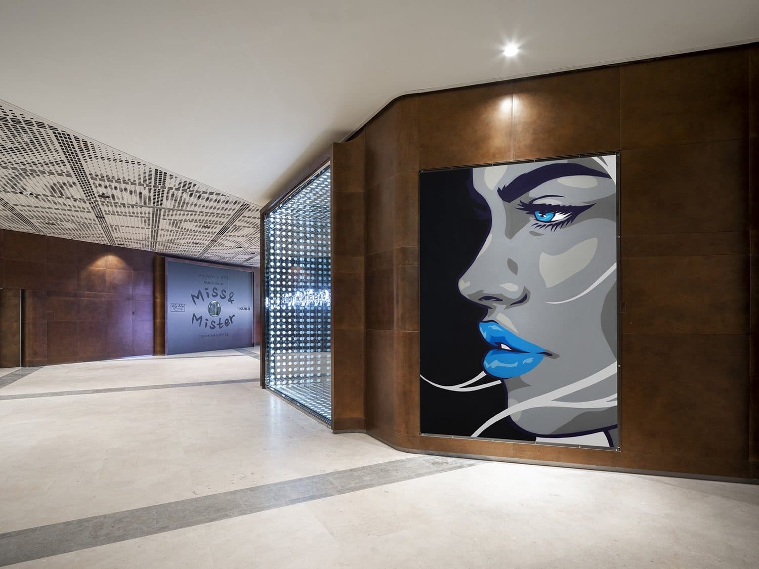 A commissioned canvas in the complex